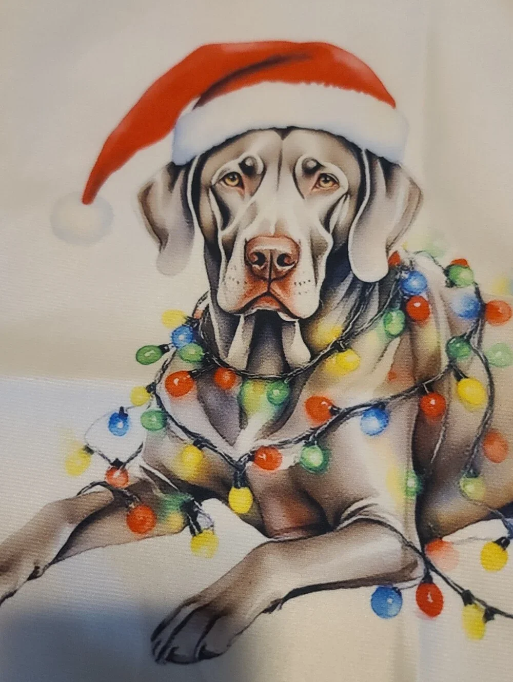 New Christmas Weimaramer Dog Decorative Pillow Cover